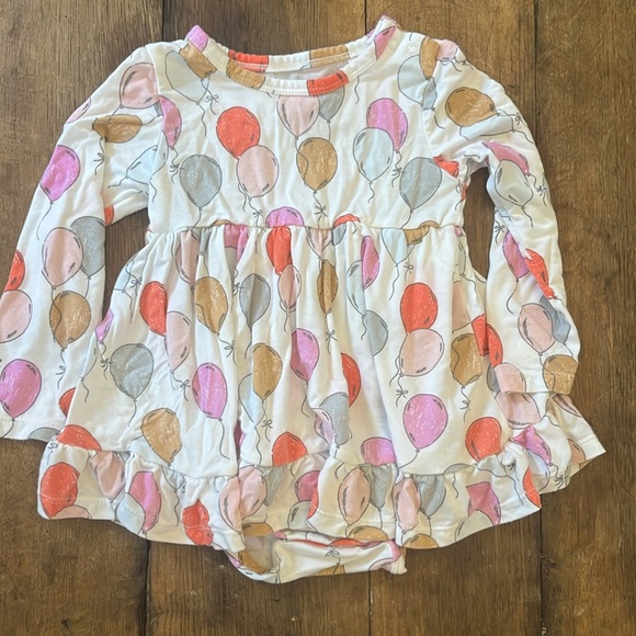 Angel dear balloons twirly bodysuit dress 12-18 months - Picture 2 of 5